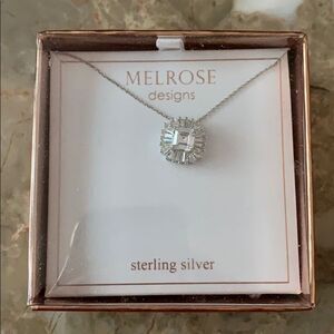 Melrose designs round sterling silver pendant